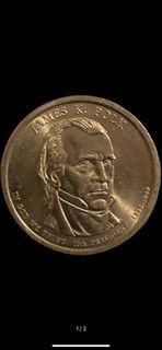 Dollar Coin James K Folk