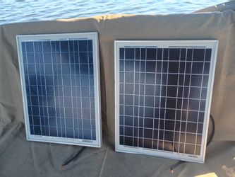 (2) Small Solar Panels