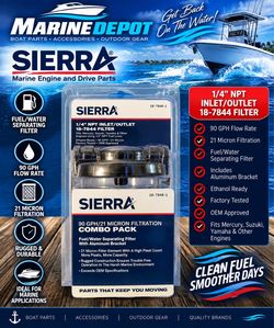 🚤 Sierra 18-7848-1 Fuel/Water Separating Filter Combo Pack