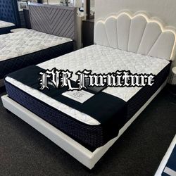 New Queen Bed Frame With Matress 