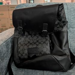 Black Coach Backpack