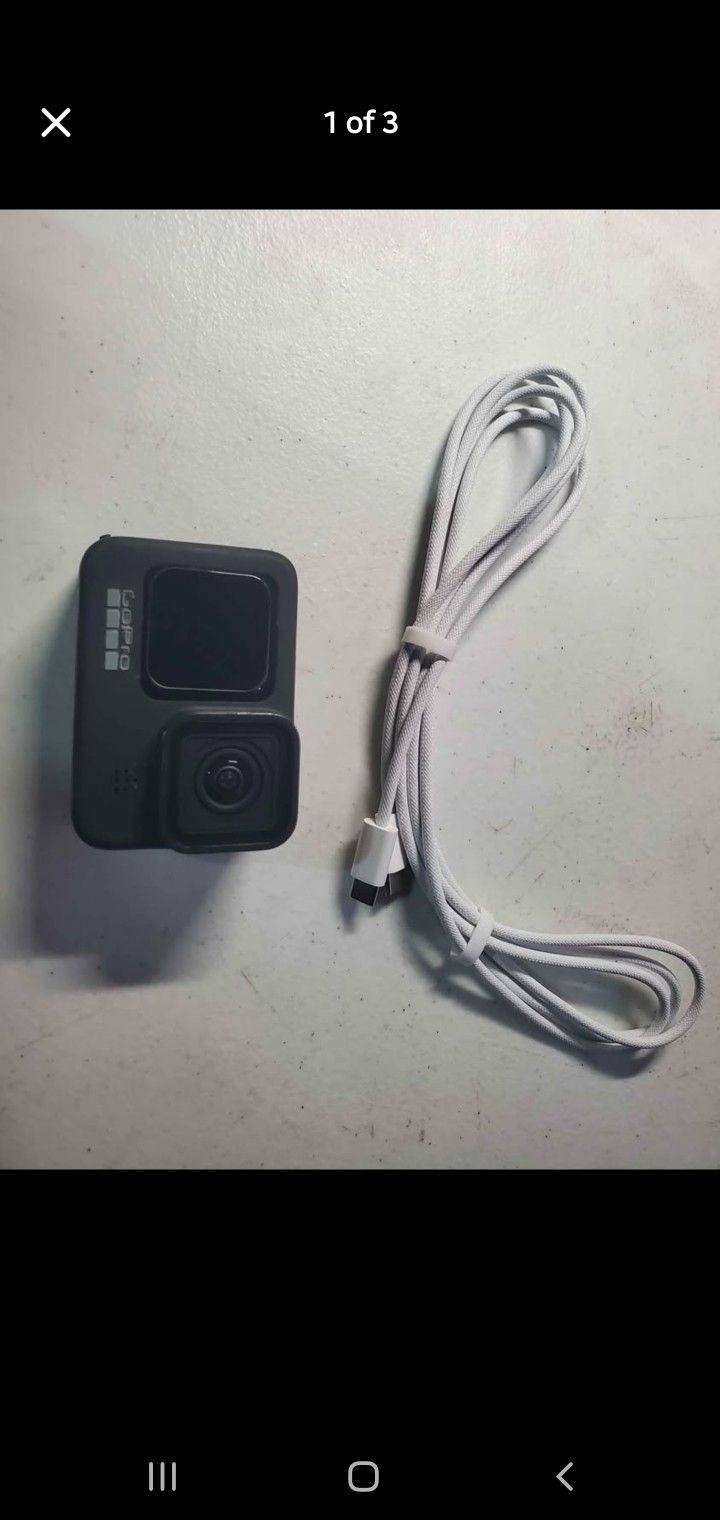GoPro HERO9 Black + Charger Cable, Like New