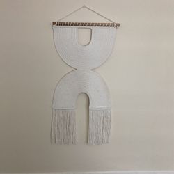Macrame White Wall Hanging 