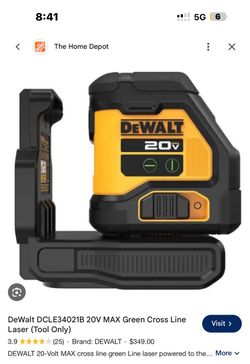 DeWalt 20V MAX Green Cross Line Laser(brand new)
