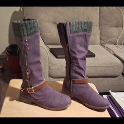 NEW women Purple Boots 