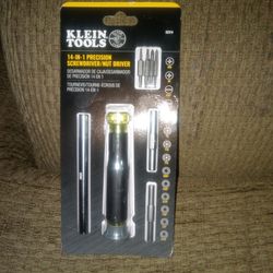 Klein Tools.  14 In 1  Percision Screwdriver/ Nut Driver