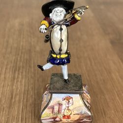 Austrian Viennese Antique 800 Silver Enamel Figurine