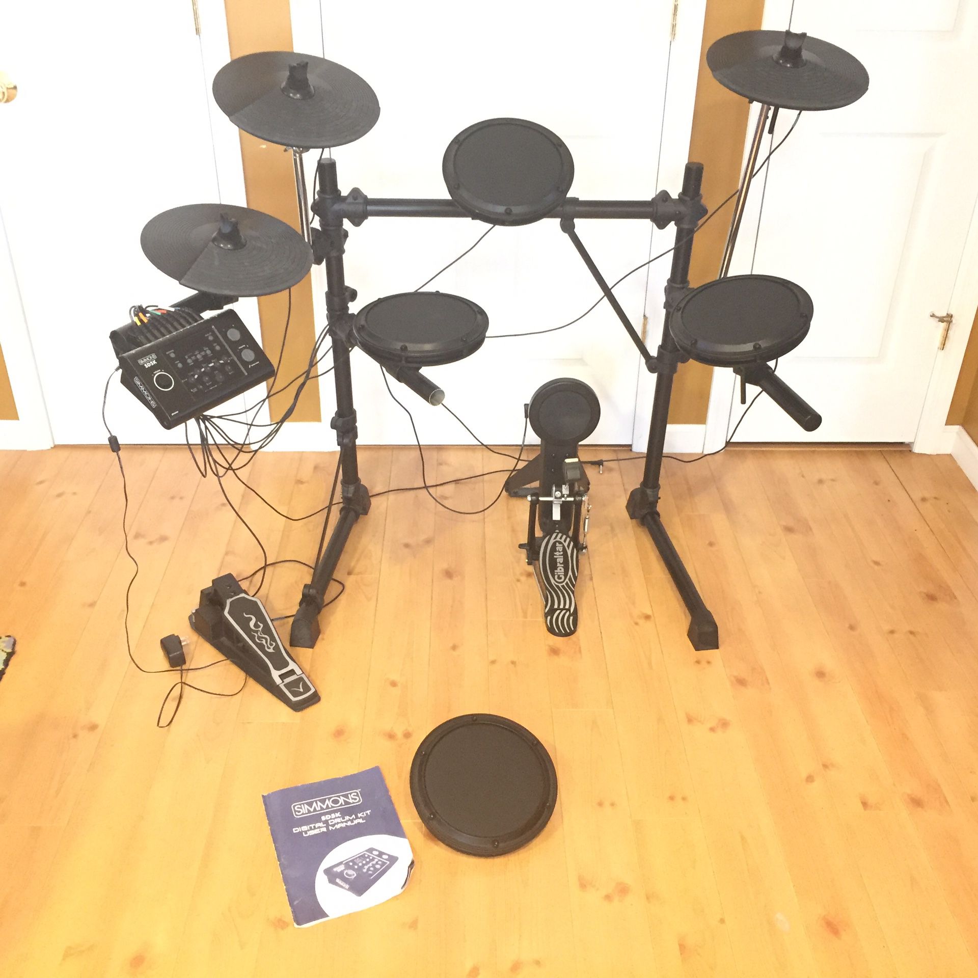 Simmons SD5K electronic drum kit complete ekit! MIDI FS/FT
