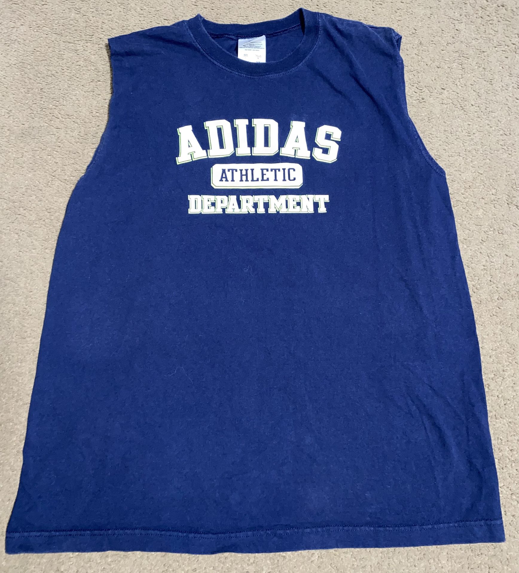 Authentic Adidas Muscle Tee Mens Size Large Athletic Dept Graphic đź’Ż