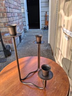 Copper candles holder