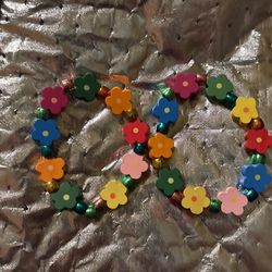 Floral Colorful Bracelets Both For $5.00