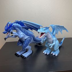 Pair of Dragon Action Toys
