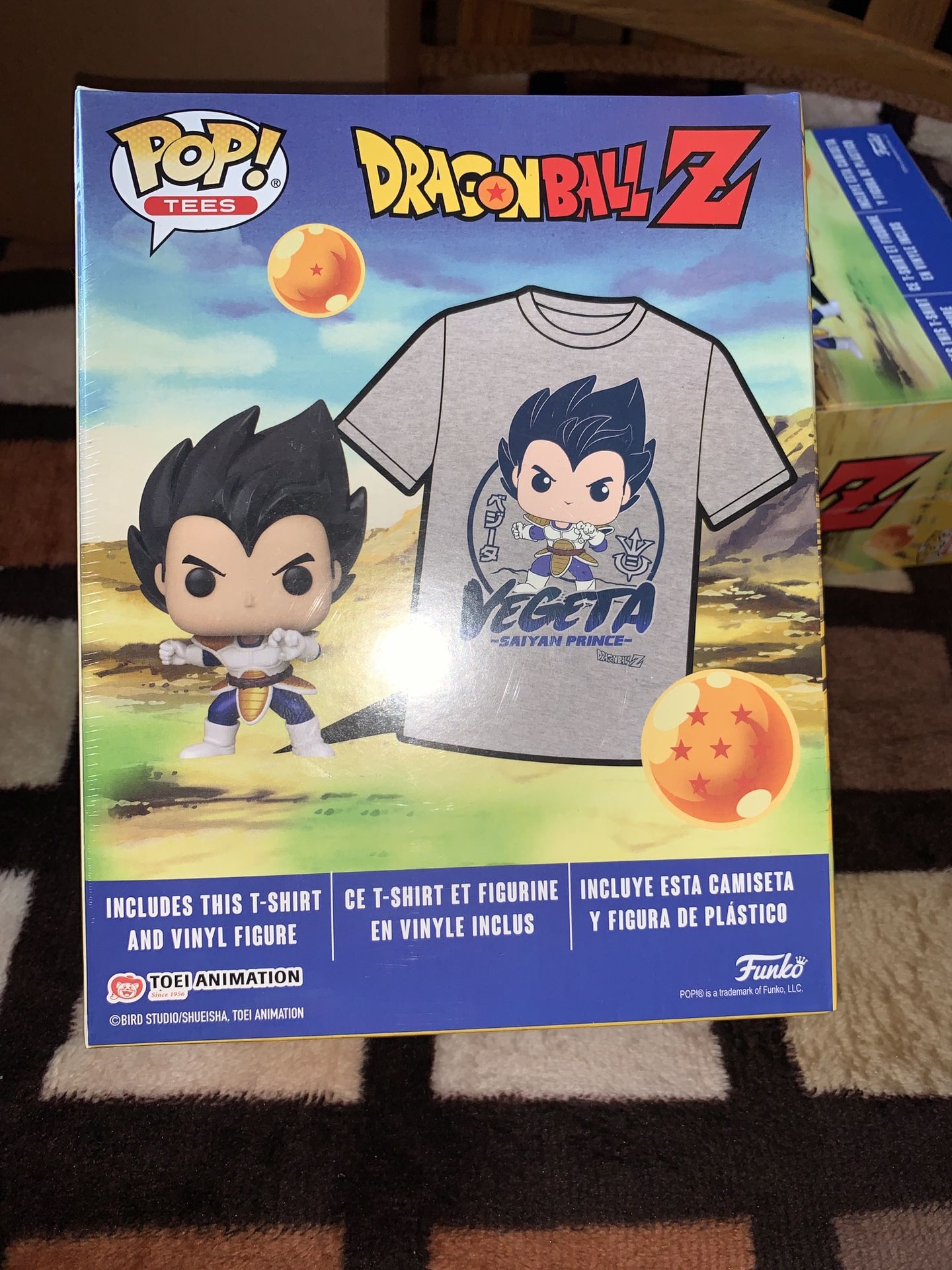 FUNKO POP! Tee - Metallic Vegeta - Box Lunch Exclusive Large Size Sealed