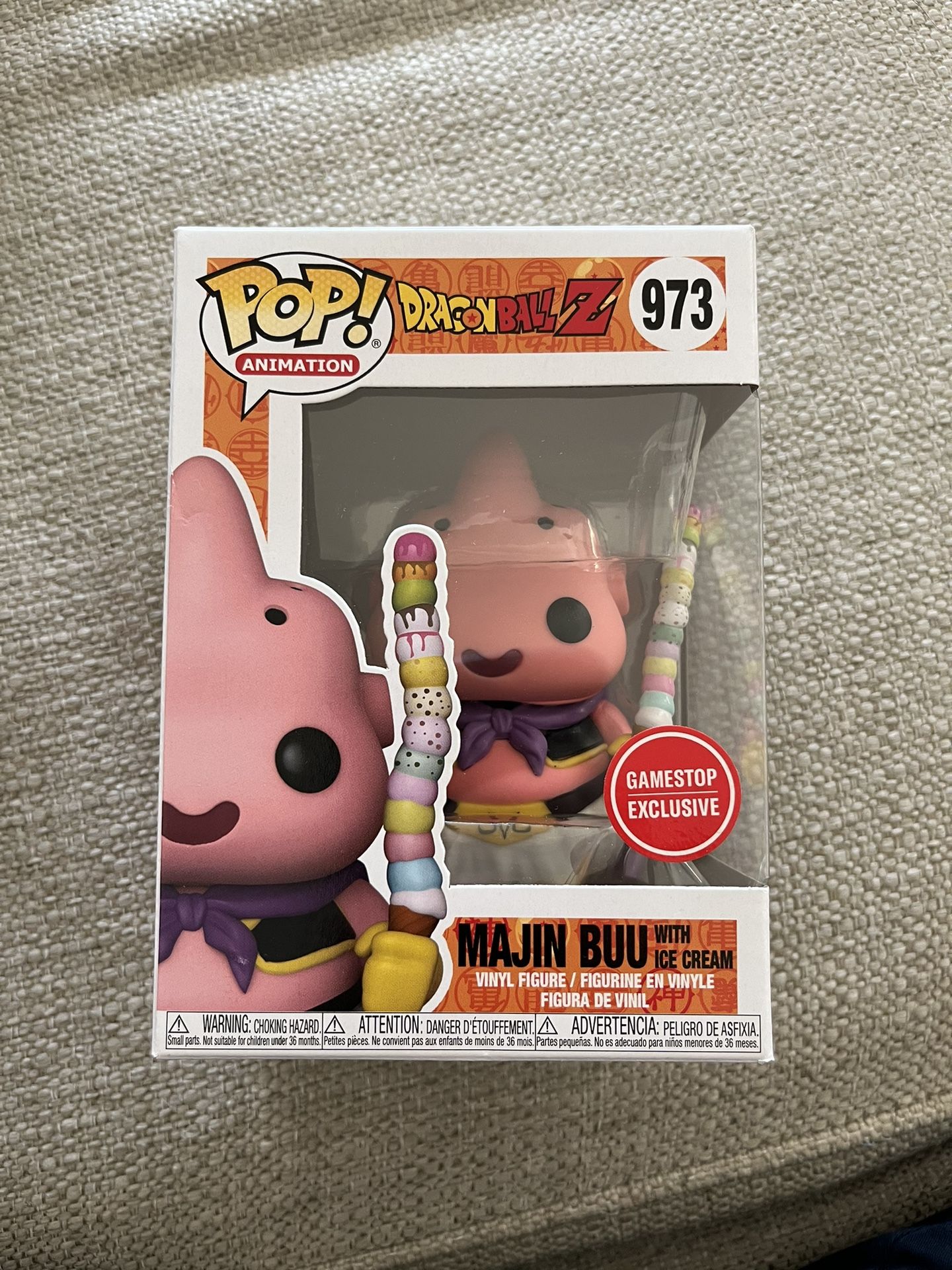 Funko Pop Dragon Ball Z #973 Majin Buu With Ice Cream GameStop Exclusive