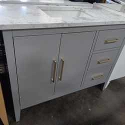 42" Single  Bathroom Vanity In Gray 