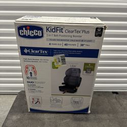 Chicco KidFit ClearTex Plus 2-in-1 Belt Positioning Booster Car Seat - Lilac ( Purple ) NEW