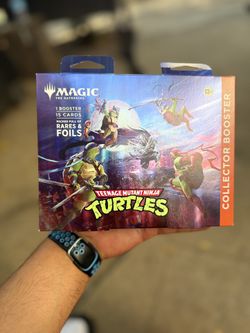 Magic the Gathering Teenage Mutant Ninja Turtles collector Booster Trading Cards 