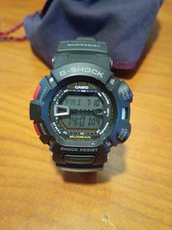 Black and red waterproof G-SHOCK CASIO WATCH