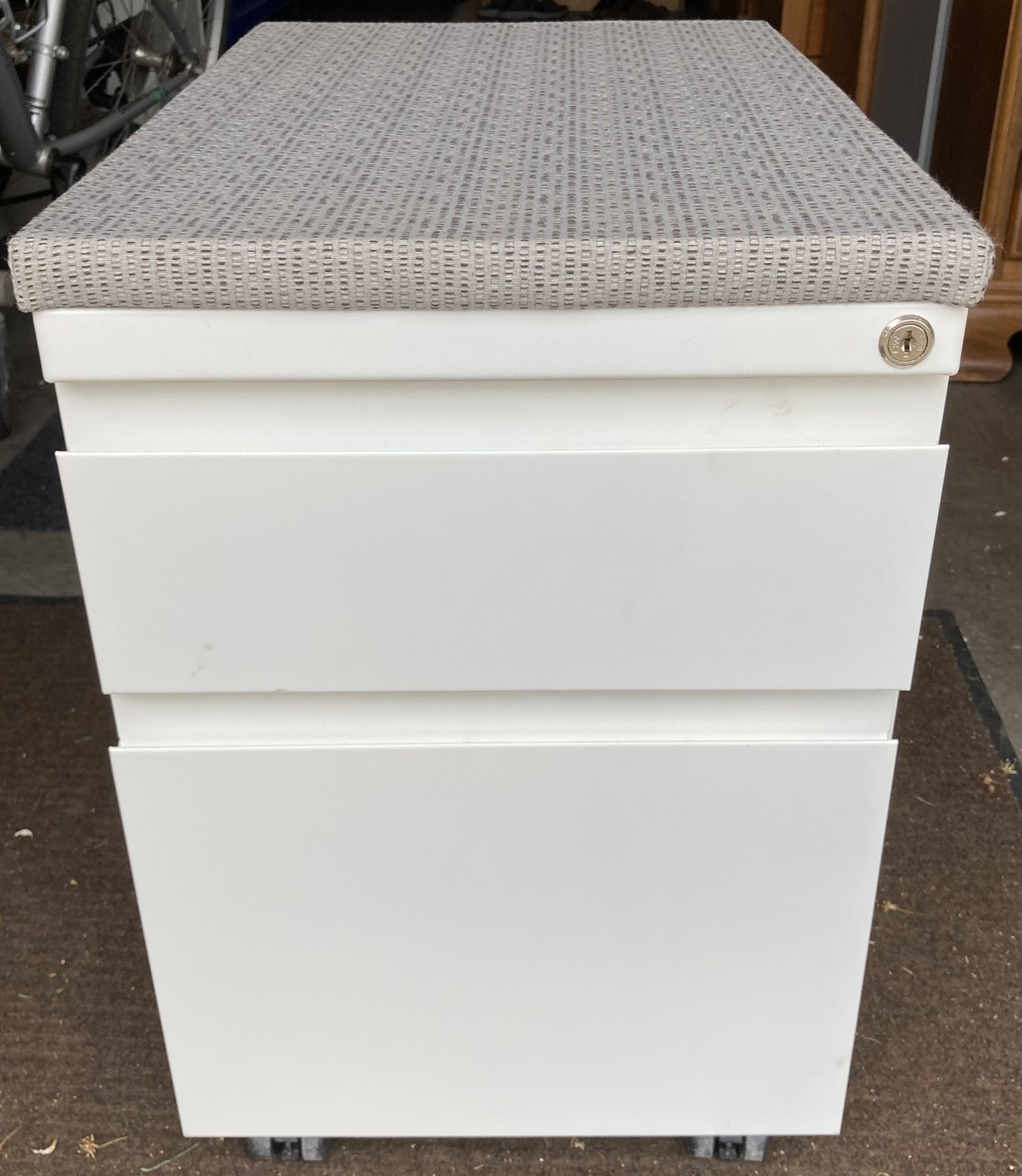 Haworth Designed 2 Drawer Portable Office Assistant File Cabinet