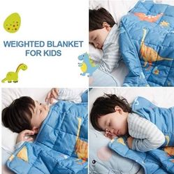 Deep Restful Sleep with Dinos Every Night Under this Cute Weighted Blanket!!