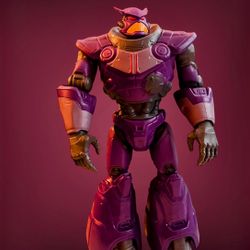 Disney Pixar Lightyear Zurg Action Figure Mattel Purple Toy 10”