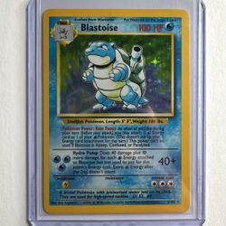 1999 Pokemon Base Set Blastoise Holo Rare 2/102