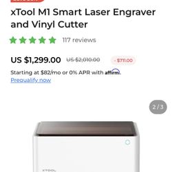 Xtool M1 Laser Engraver And Vynil Cutter