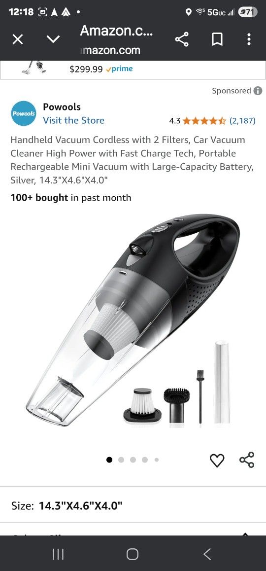 Mini Vacuum Brand New $15 For Each Price Is Firm