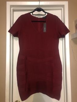 Burgundy Dress