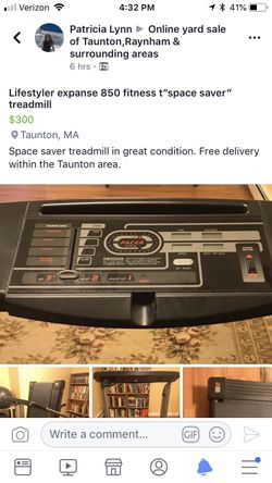 Lifestyler 850 treadmill for sale hot sale