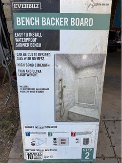 Shower bench baker board