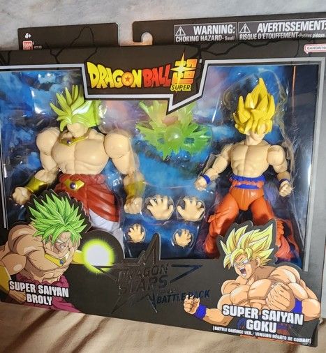 Dragon Ball Super Dragon Stars Super Saiyan Goku Battle Damage Ver. vs. Super  Saiyan Broly Dragon Ball Z Battle 2-Pack