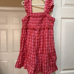 Girl Red, Pink Checkered Dress 