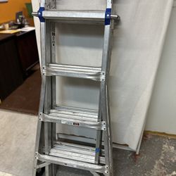 Adjustable Aluminum Ladder