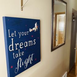 Wall Canvas & Mirror 