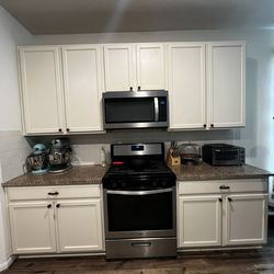Microwave And Gas Stove