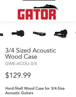 Gator GWE-ACOU-3/4 Acoustic Guitar Hard Case