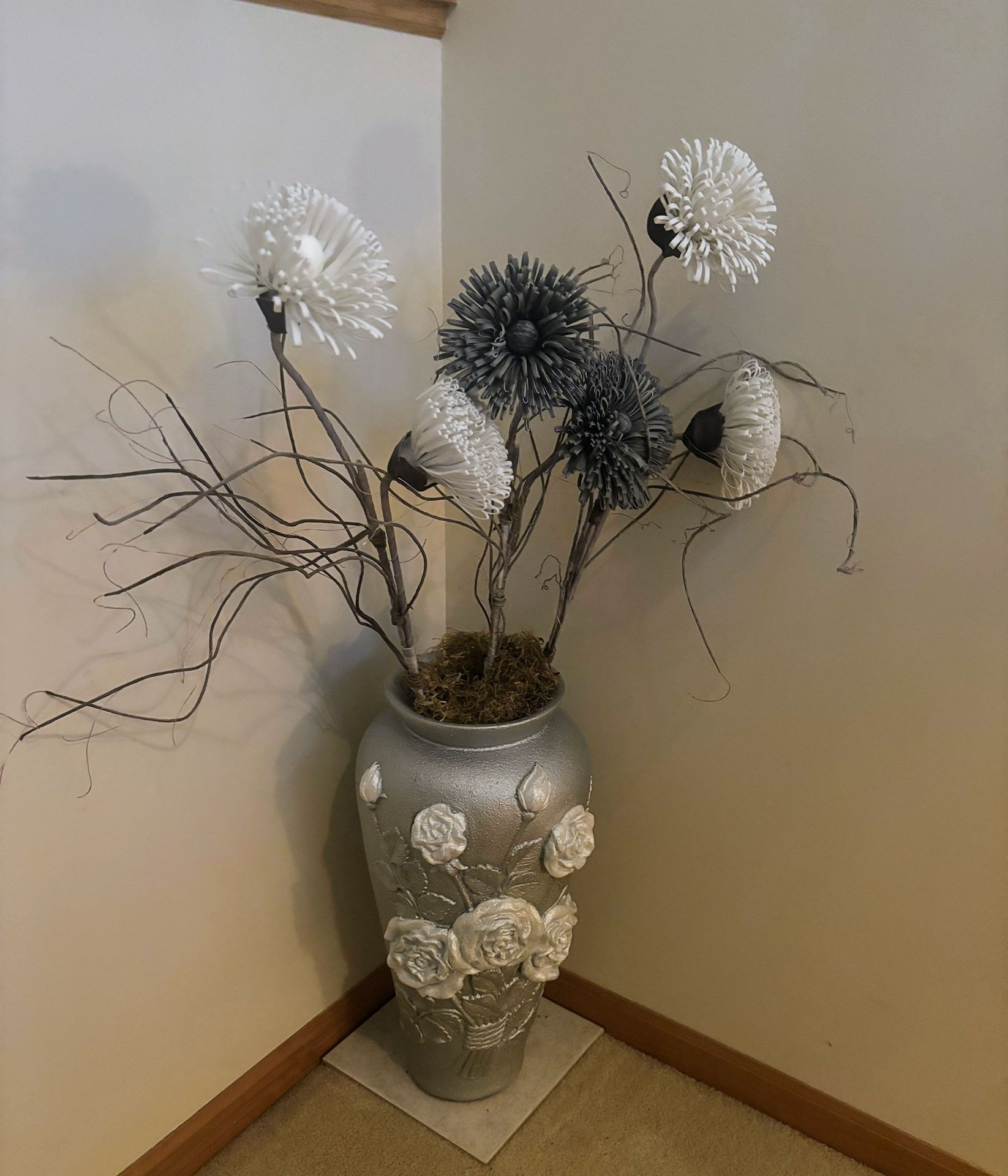 Large Floor Vase Floral Arrangement