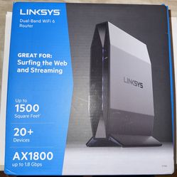 NEVER USED Linksys E7350 AX1800 Wi-Fi 6 Wireless Router