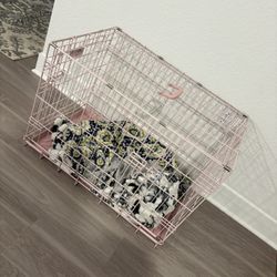 Pink Dog Cage 