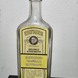 Antique Watkins Vanilla Bottle