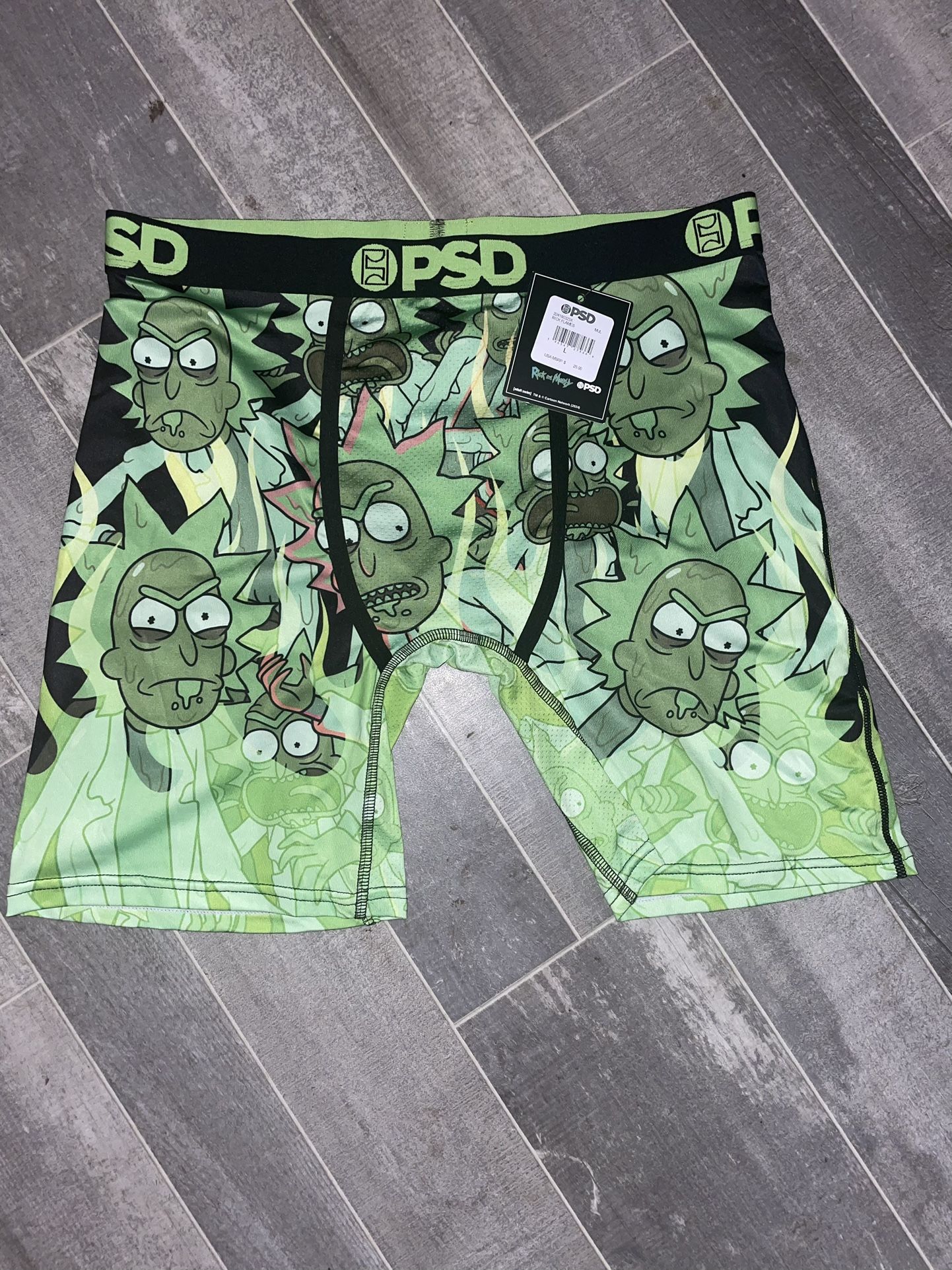 PSD Underwear Men's Rick Flames Boxer Brief Size Large