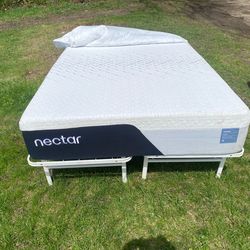 Full mattress and split frame