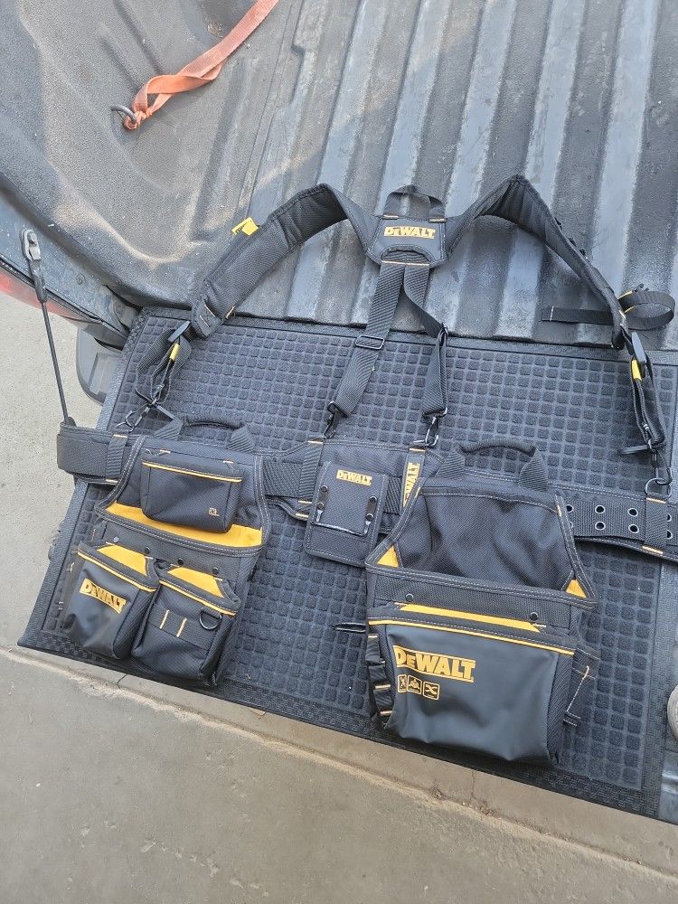 DEWALT CARPENTER POLYESTER SUSPENSION TOOL BELT 