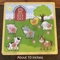 Wooden Puzzle With Knobs 