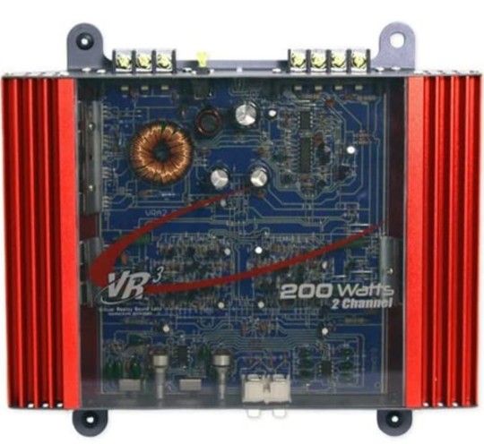 VR3 VRA2.0 Amp 200 Watt 2-Channel MOSFET 2 Ohm Car Audio Power Amplifier