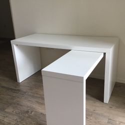 White IKEA Desk 