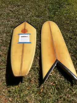VINTAGE 9’9” CON BISECT SURFBOARD