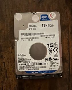 WD Blue 1TB 2.5” SATA Laptop Hard Drive WD10SPZX