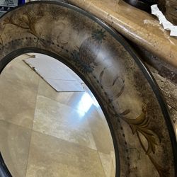 Round Mirror One of a kind safari 